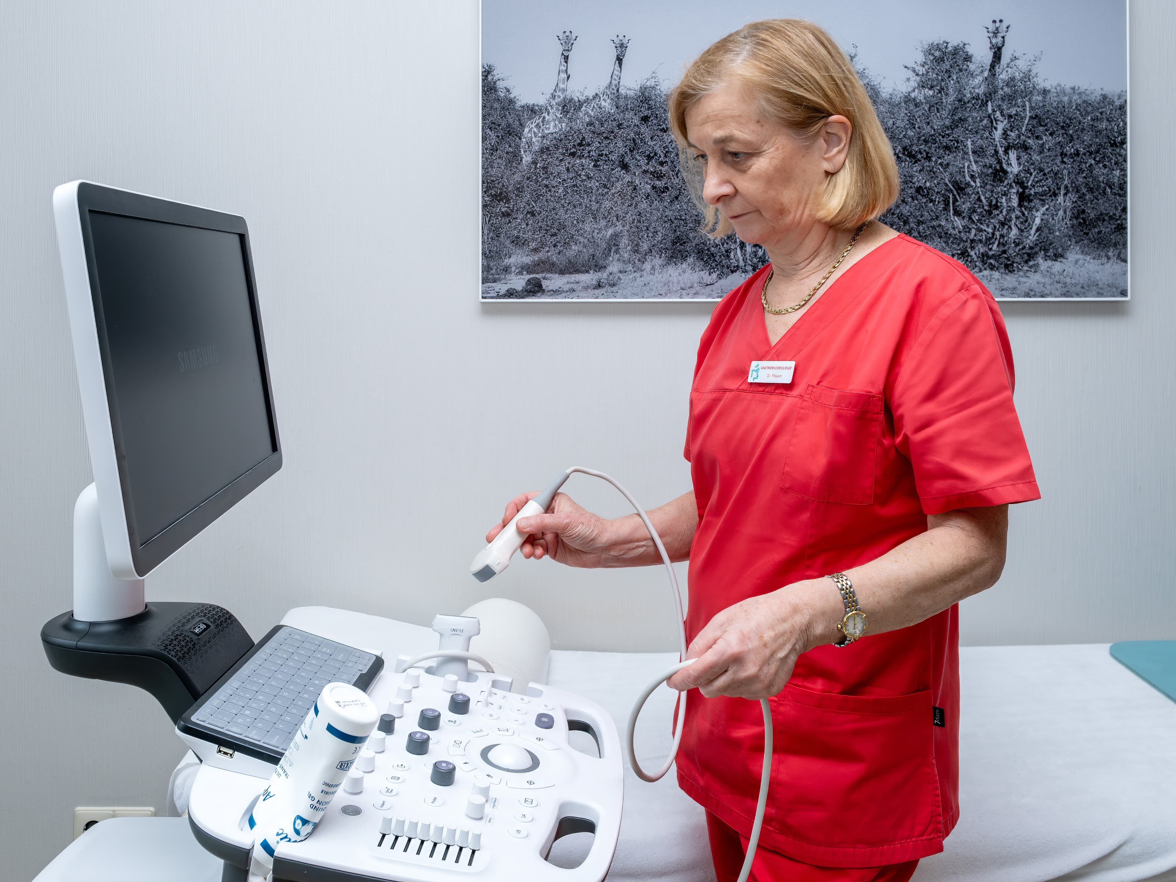 Empfangsbereich der Praxis für Gastroenterologie Elsterwerda